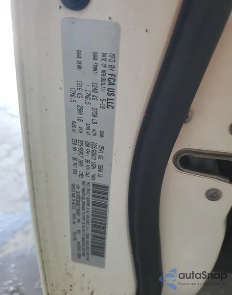 2019 Dodge Journey Se из США, поврежденный, VIN 3C4PDDBG0KT780057